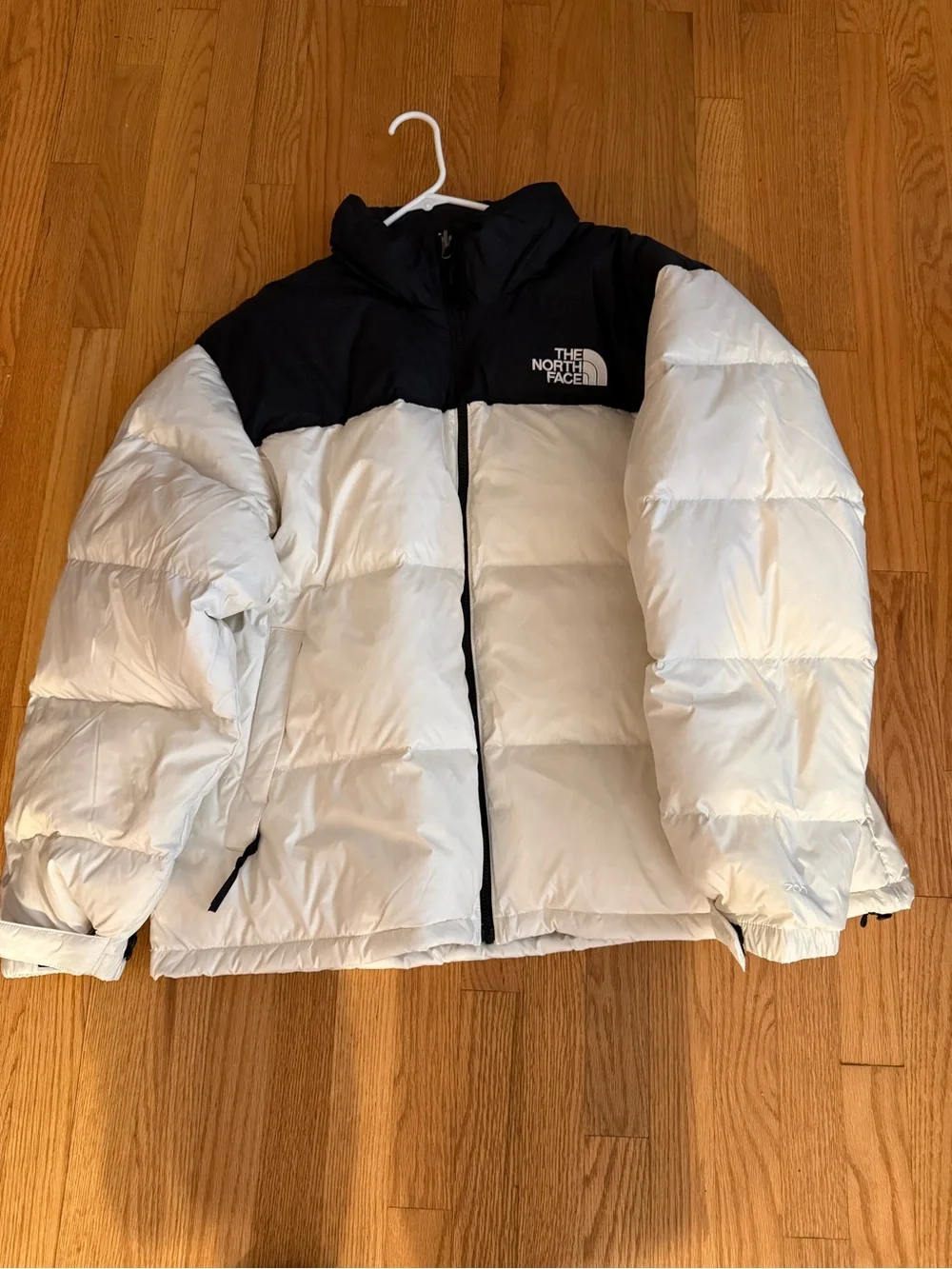 The North Face Two-Tone Black & White Puffer Coat
